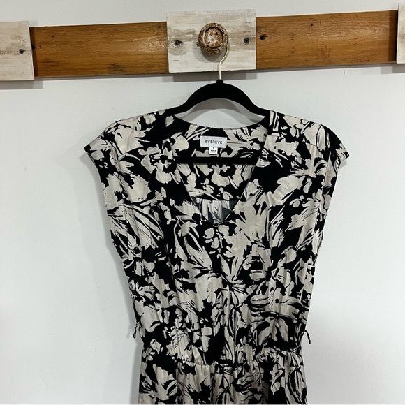 Evereve Winona Satin Floral Midi Dress - Picture 6 of 15